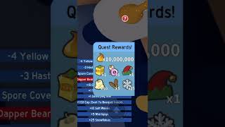 Dapper Bear Quest Rewards Beesmas 2024 beeswarmsim beesmas roblox adventure youtubeshorts 👍👍 [upl. by Ientirb999]