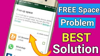 Not Enough Space problem on playstoreBest Solution is here । How to Solve Free up Space problem [upl. by Gabor841]