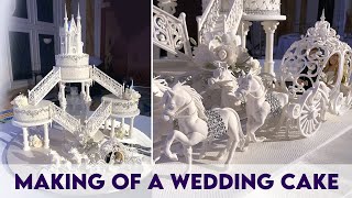 Making of a Fountain Fairytale Wedding Cake [upl. by Barbuto]