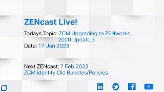 ZENcast Live ZCM 2020 Update 3 Upgrade [upl. by Marthena]