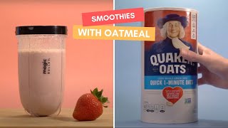 7 Oats Breakfast Smoothie Recipes  Smoothies With Oatmeal [upl. by Giovanna122]