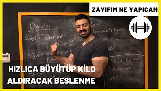 ACİLEN KİLO ALMALIYIM   HEM BÜYÜTÜP HEMDE KİLO ALDIRACAK BESLENME [upl. by Adehsor469]