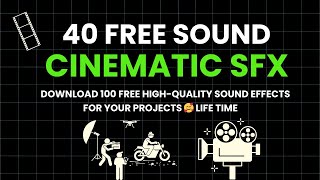 40 Free Cinematic Sound Effects  Copyright Free Music [upl. by Inaliel]