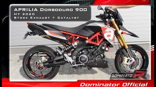 Dorsoduro 900 MY 2020💥 Pure Sound 🔥DECAT vs Catalyst ⚡ Ride 🔊Dominator Exhaust HP1🎧HQ 🇵🇱 [upl. by Faust]