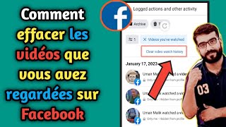 Comment effacer les vidéos que vous avez regardées sur Facebook  Effacer lhistorique vidéo de FB [upl. by Mogerly]