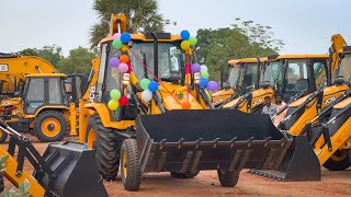 Purchase New JCB 3DX Plus Puja in Jcb showroom  Jcb show [upl. by Lipscomb]