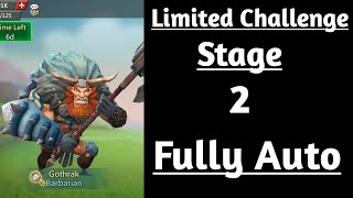 Barbarian limited challenge stage 2 auto lords mobileBarbaric journey stage 2 auto [upl. by Yromem]