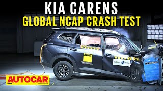 Global NCAP Kia Carens crash test rating  Mahindra XUV700 Safe Choice award  Autocar India [upl. by Aihseken]