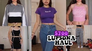 CHEAP TRENDY CLOTHING HAUL 2018  700 LUPSONA HAUL [upl. by Flavia]