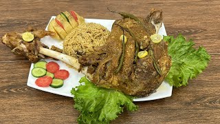 Lamb Leg Steam Roast By Aamir  Raan Roasted Lamb Recipe  Goat or Mutton Leg Roasted Recipe [upl. by Anayia]