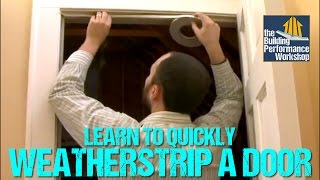 How to Weatherstrip Doors DIY Home Improvement [upl. by Benjy]