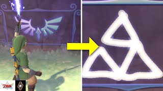 How to DRAW the Triforce in one stroke in The Legend of Zelda Skyward Sword HD Gorkos Research [upl. by Rein]