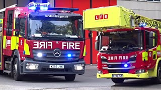 MOBILISE MOBILISE Paddington Pump Ladder amp Turntable Ladder turnout  London Fire Brigade [upl. by Cummine]