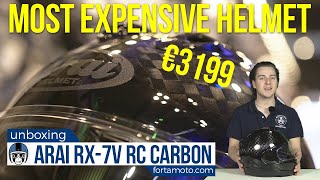 Arai RX7V Racing Carbon motorcycle helmet Unboxing amp Review  FortaMotocom [upl. by Jezrdna]