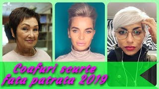 20 modele ✨ coafuri scurte fata patrata 2019 [upl. by Edrick961]