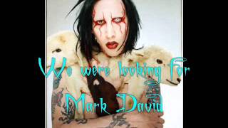 Lamb of God  Marilyn Manson Lyrics Video w pic [upl. by Rebmetpes]