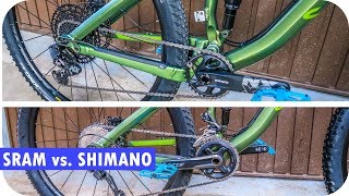 Sram NX Eagle vs Shimano SLX │The Cheapest Way to Upgrade to 1x12 Speed│Mountain Bike Upgrades [upl. by Sladen]