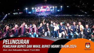 Highlight Peluncuran Tahapan Pemilihan Bupati dan Wakil Bupati Ngawi Tahun 2024 [upl. by Berl12]