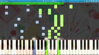 Hatsune Miku ぽっぴっぽー Po Pi Po Piano Synthesia Tutorial [upl. by Ennazzus509]