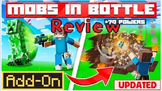 Minecraft Bedrock addon mod review Mobs in Bottles [upl. by Morita]