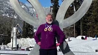 Celebrating 2 Gold Medals ISUIMGA WWMG2w4 And Birthday at Whistler Olmpic PLaza Ice rink [upl. by Iva]