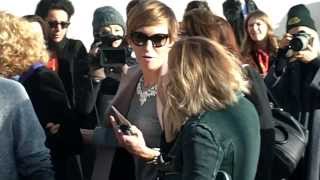 Kate MARA amp Max MINGHELLA à Paris 2014 Fashion Week Show Vuitton Mars March [upl. by Small457]