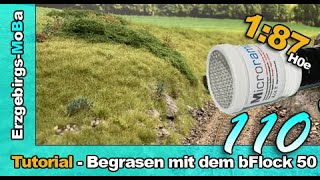 Folge 110  Tutorial Begrasen mit dem bFlock 50 von Microrama 187  DeutschGerman  H0e [upl. by Houghton]