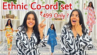 Affordable Ethnic Co ord sets  Lounge Wear  Night Wear  Shruti Kothari  ₹499 Only 😱  Amazon [upl. by Katie]