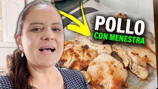 POLLO con MENESTRA de ARBEJA TIERNA para mi FAMILIA ❤  La Irene [upl. by Edmonda936]