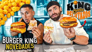 COMIENDO en BURGER KING las NOVEDADES de KING CHEETOS PELOTAZOS ¿MERECE LA PIERNA 🦵 [upl. by Leirad]