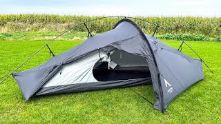 A very UNIQUE backpacking tent  Nortent Vern 1 tent review [upl. by Essa]