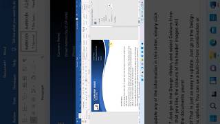 Letterhead Design In Ms Word [upl. by Airahs]