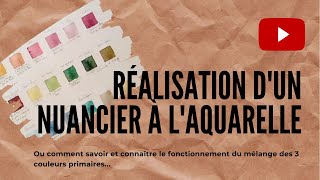 Réalisation dun nuancier à laquarelle [upl. by Gunner]