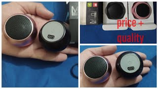 Mini speaker m3 review sound quality battery capacity look bluetooth mini speaker [upl. by Oznecniv]