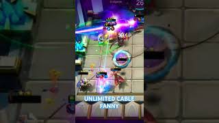 UNLIMITED CABLE WITH THIS ELEMENTALIST FANNY USING THARZ SKILL 3  MOBILE LEGENDS  MAGIC CHESS [upl. by Artinek785]