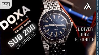 La marca que encumbró Cousteau  DOXA SUB 200 Caribbean  Reloj automático [upl. by Annawat152]