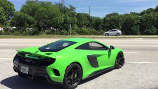 McLaren 675LT with Straight Pipe Exhaust  McLaren Tampa Bay [upl. by Yaned]