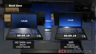 SSD vs HDD  Sony Vaio  Kingston [upl. by Spears]