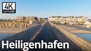 Heiligenhafen Spaziergang 2022 Yachthafen Seebrücke Bretterbude Beach Motel Heiligenhafen [upl. by Mastat810]