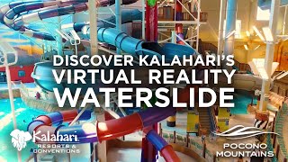 Experience Americas First amp Only VR Water Slide at Kalahari in the Poconos [upl. by Worl877]