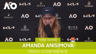 Amanda Anisimova Press Conference 3R  Australian Open 2022 [upl. by Chara]