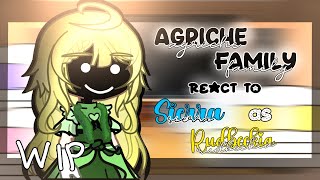 WIP  Agriche Family react to Sierra as Rudbeckia De Borgia  Not Original  AU  Kyoviie [upl. by Dulcy]