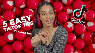 Famous TikToker Avneesha Gives 5 Easy TikTok Tips [upl. by Katerina671]