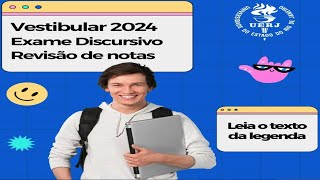 UERJ 2024 DISCURSIVO Abriu a revisão de notas Erraram na correção [upl. by Cordy]