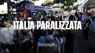 Sciopero dei trasporti stop a treni bus e metro in tutta Italia gli orari e le corse garantite [upl. by Dode472]