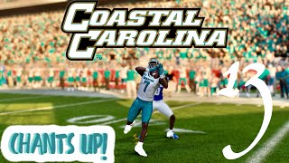 College Football 25 Coastal Carolina Dynasty Rebuild Ep 13 Frisco Bowl‼️‼️ [upl. by Aicirpac]