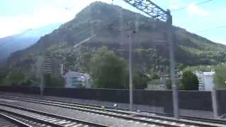 Montreux  Domodossola  Locarno Train Ride PART 1 Montreux  Domodossola [upl. by Ahsiena]