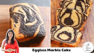 No Oven Eggless Choco Vanilla Marble Cake  Tastiest Marble Cake Ever  The Terrace Kitchen [upl. by Marleah143]