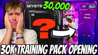 Insane 30000 Training Pack Opening This is What I Pulled [upl. by Aryamo]