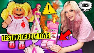 I Bought DEADLY BANNED Kids Toys amp TESTED THEMdangerous [upl. by Nosredneh]